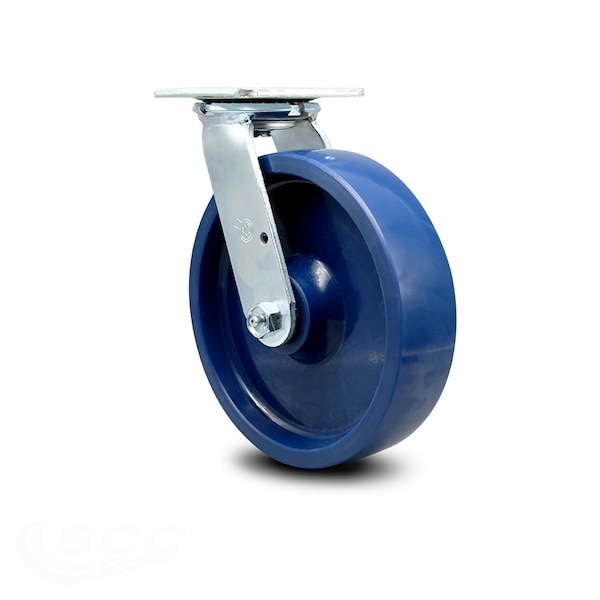 8 Inch Solid Polyurethane Wheel Swivel Caster with Ball Bearing